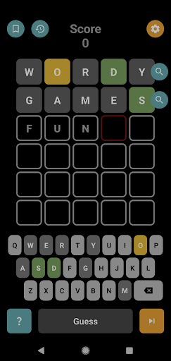 Guess the Word, A Wordy Game Screen 2