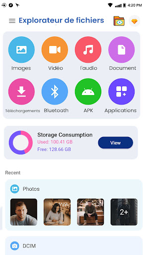 Aperçu de l'application