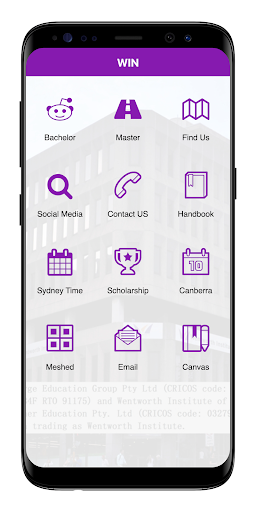 Android application Wentworth Institute screenshort