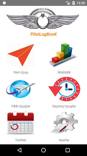 Android application PilotLogBook screenshort