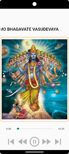 Android application Om Namo Bhagavate Vasudevaya screenshort