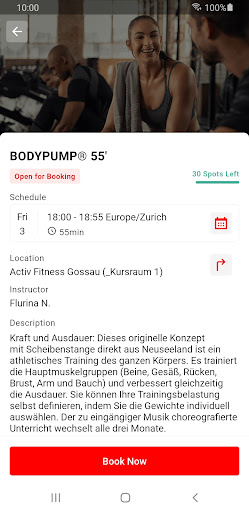 Screenshot of ACTIV FITNESS