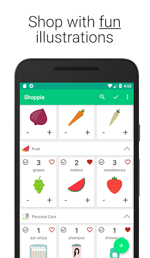 Android application Shoppie - Shopping Organiser screenshort
