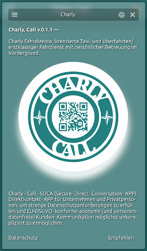 Android application Charly-Call screenshort