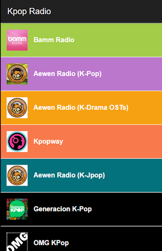 Android application Kpop Music Radio K-POP Songs R screenshort