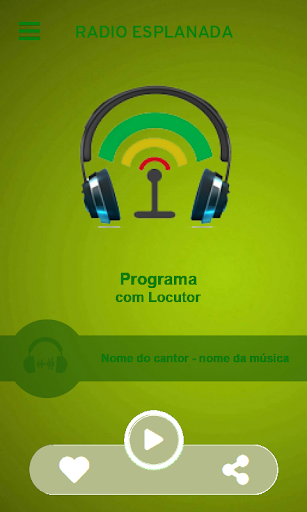 Android application Rádio Esplanada screenshort