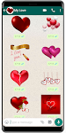 screenshot of WASticker love stickers