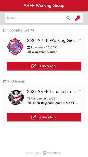 Android application ARFF Working Group screenshort