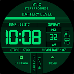 Sci-Fi Digital Watch Face Mod Apk