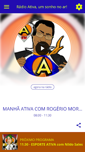 Android application Rádio Ativa, um sonho no ar! screenshort