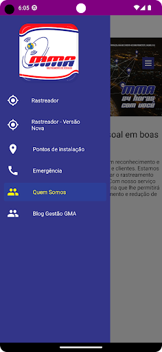 Android application MMA Rastreamento screenshort
