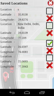 GPS Route Address Finder Screenshot