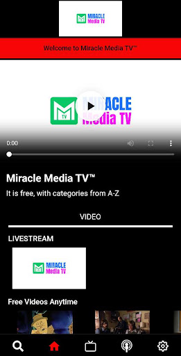 Android application Miracle Media TV Network screenshort