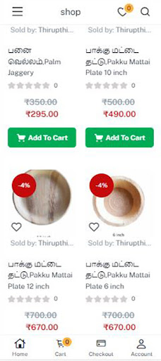 Android application Thirupthi Cart screenshort