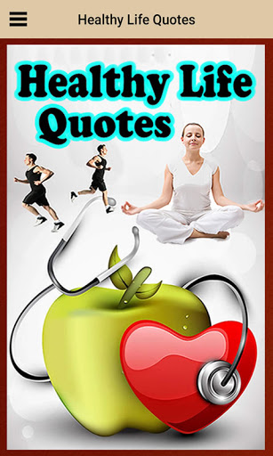 Android application Healthy Life Quotes screenshort