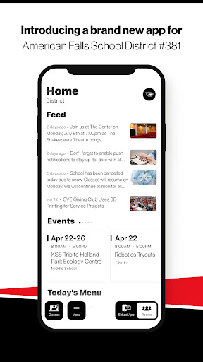Android application AF Schools screenshort