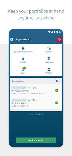 Android application Delen screenshort