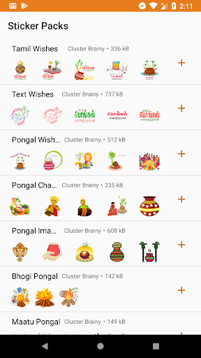 Thai Pongal Stickers  WAStick