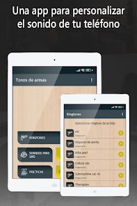 Captura de Pantalla 9 ringtones de armas, sonidos android