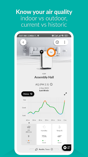 Android application Alen Air screenshort