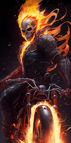 Captura 6 Flame Skull Wallpapers 2023 HD android