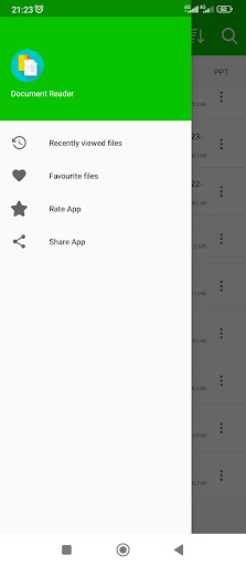 Android application Document Reader screenshort