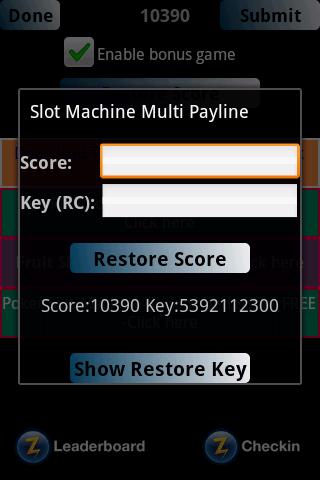 Slot Machine Multi Payline Screen 3