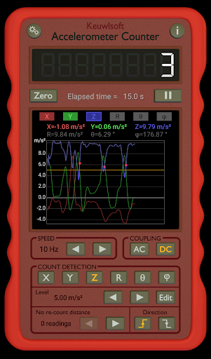 Screenshot of Accelerometer Counter