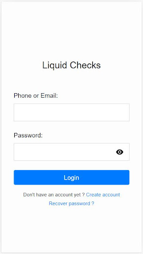 Android application Liquid Checks screenshort