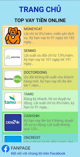 Android application Vay5 - Vay nhanh screenshort