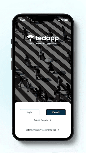 Android application Tedapp - Online Seçimler screenshort