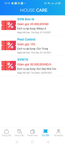 HouseCare - Giúp việc nhà theo Screen 3