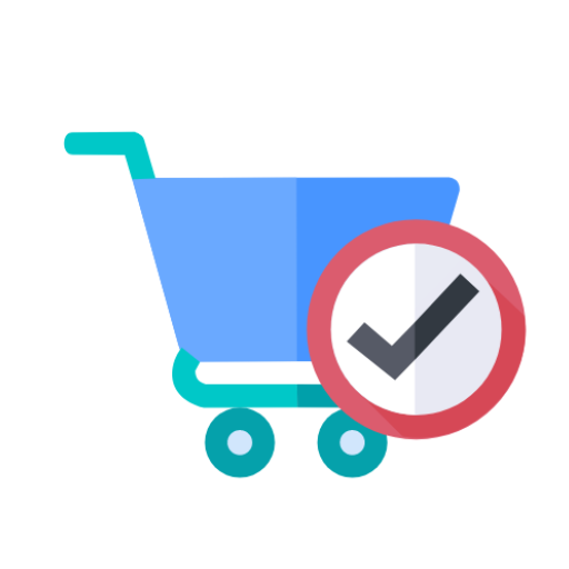 Grocery list with calculator logo