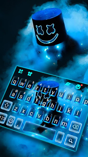 Android application Blue Smoke Cool DJ Theme screenshort