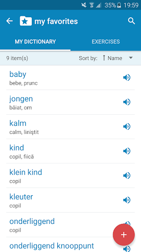 Dutch-Romanian Dictionary Screen 3