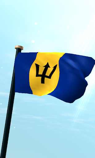 Android application Barbados Flag 3D Wallpaper screenshort