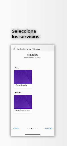 Android application La Barbería de Márquez screenshort