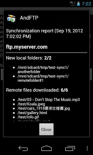 AndFTPPro screenshot 5