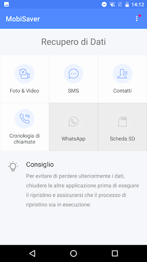 Anteprima dell'app