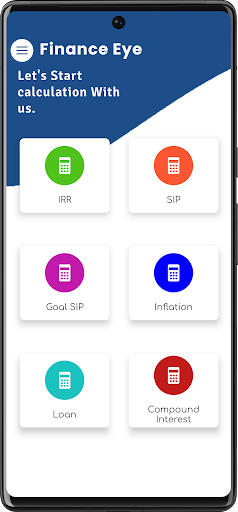 Finance Eye - Calculate IRR Screen 2