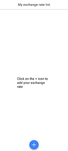 Android application My exchange rate screenshort
