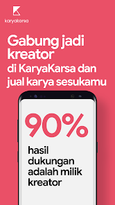 Captura de Pantalla 4 KaryaKarsa: Baca & Buat Cerita android