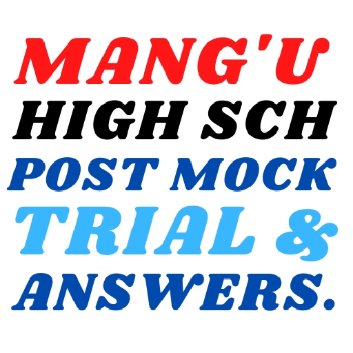 Mangu High School Kcse Trial. logo