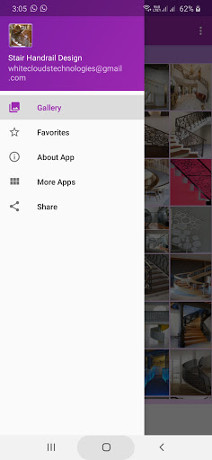 Android application Stair HandRail Design Gallery screenshort