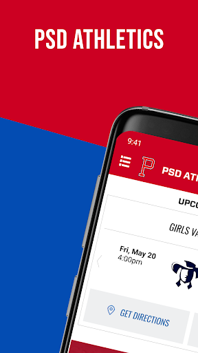 Android application PSD Athletics screenshort
