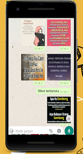 Stiker Motivasi Islami - for w Screen 2