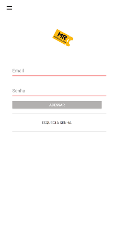 Android application MR Ingressos screenshort