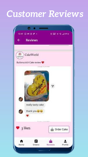 CakeWorld - Cake Delivery App Screen 3