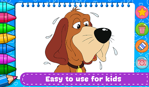 Puppy coloring book glitter Screen 3