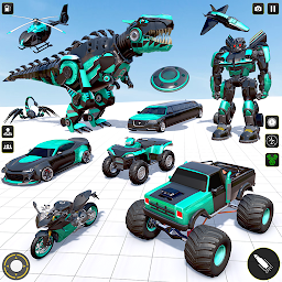 Dino Robot: Dino Car Robot 3D
